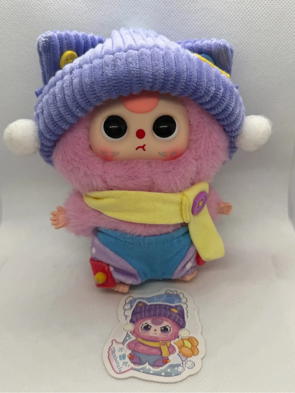 Baby Three Sweet Dreams plushie keychain.- Slumberule